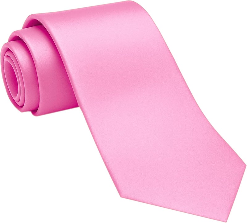 DIBI Solid Color Ties for Men, Formal Mens Ties, Neck Tie, Classic Tie for Boys Women Teens, Wedding Business Costume Necktie - Image 1